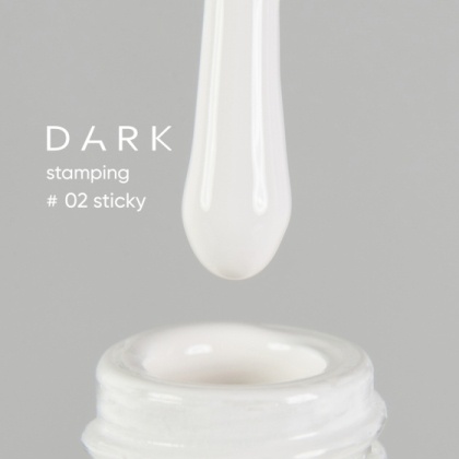 DARK STAMPING POLISH БЕЛЫЙ STICKY №02 (10 ml) - 1 