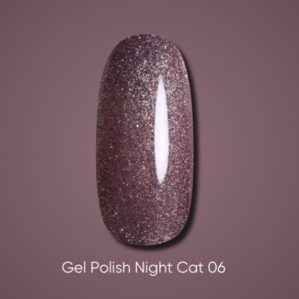 DARK GEL POLISH NIGHT CAT 06, 6 ml - 1 
