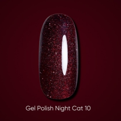 DARK GEL POLISH NIGHT CAT 10, 6 ml - 1 