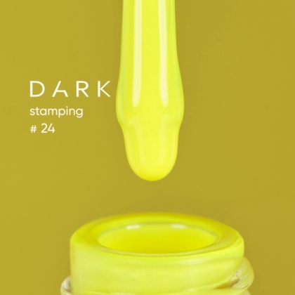 DARK STAMPING POLISH НЕОНОВЫЙ ЖЕЛТЫЙ №24 (10 ml) - 1 