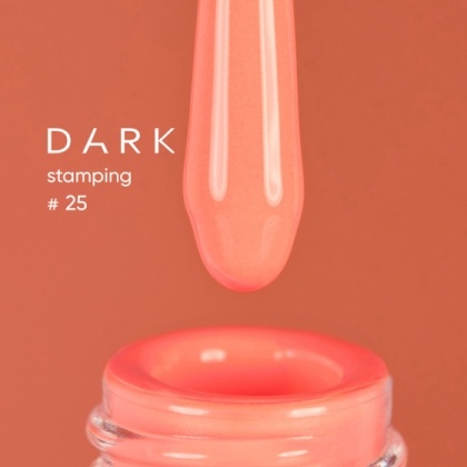 DARK STAMPING POLISH НЕОНОВЫЙ ПЕРСИКОВЫЙ №25 (10 ml) - 1 