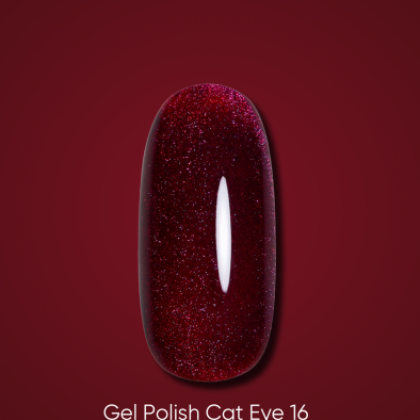 DARK GEL POLISH CAT EYE 16, 6 ml - 1 