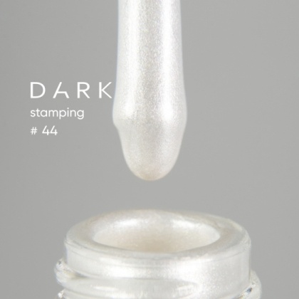 DARK STAMPING POLISH БЕЛЫЙ ПЕРЛАМУТРОВЫЙ №44 (10 ml) - 1 