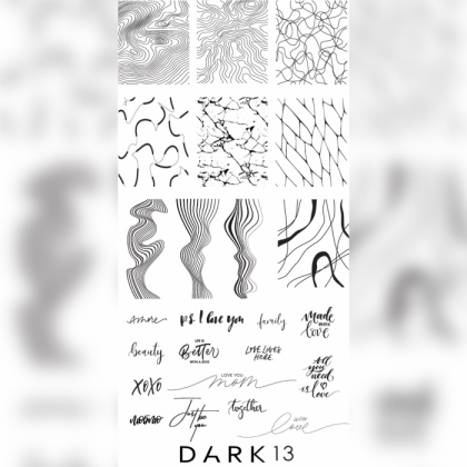 ПЛАСТИНА ДЛЯ СТЕМПИНГА DARK 13 - 1 