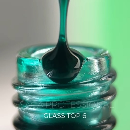 SAGA GLASS TOP №6, 10ml - Витражный цветной топ - 1 