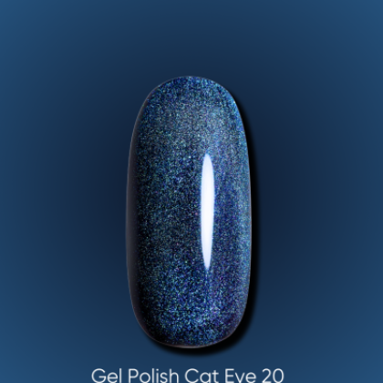 DARK GEL POLISH CAT EYE 20, 6 ml - 1 