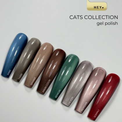 HEYLOVE. Gel Polish Cat Eye BENGAL, 15 ml - 3 