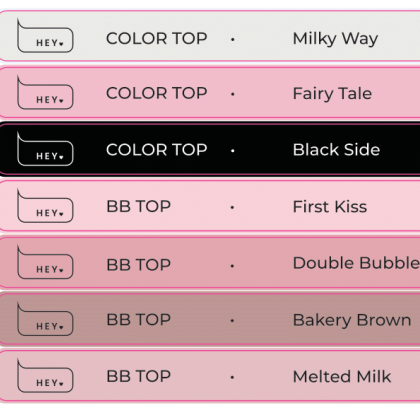HEYLOVE Tips stikeri - COLOR & BB TOP - 1 