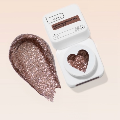 HEYLOVE. SOLID Gel Set №2, 5*5 g (Light Gold, Cold Blue, Copper, Brown, Nude) - 3 