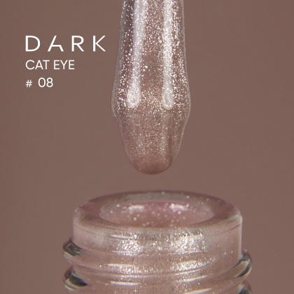 DARK GEL POLISH CAT EYE 08, 10ml - 1 