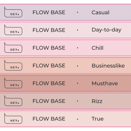 HEYLOVE Tips stikeri - FLOW BASE, EVERYDAY Collection - 1 