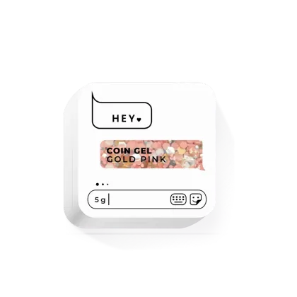 HEYLOVE. COIN GEL GOLD PINK, 5 g - 3 