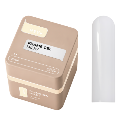 HEYLOVE. FRAME Builder Gel MILKY, 30 ml (pompalı) - 1 