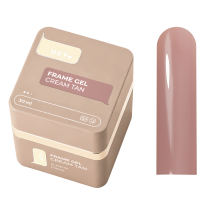 HEYLOVE. FRAME Builder Gel CREAM TAN, 30 ml (pompalı) - 1 