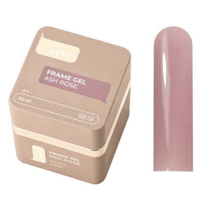 HEYLOVE. FRAME Builder Gel ASH ROSE, 30 ml (pompalı) - 1 