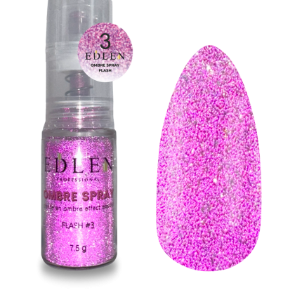 EDLEN Ombre Flash Spray №3, 7,5g (пудра для дизайна) - 1 