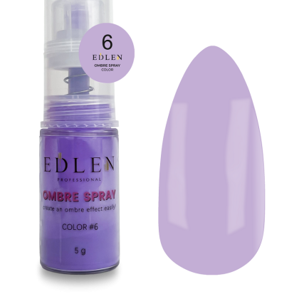 EDLEN Ombre Spray Color №6, 5g (пудра для дизайна) - 1 