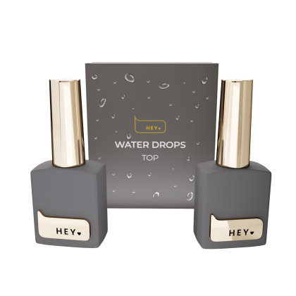 HEYLOVE "Water Drops" Top coat SET, 2*15 ml. Набор для создания эффекта росы - 1 