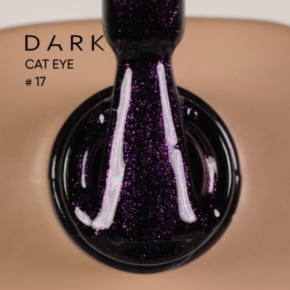 DARK GEL POLISH CAT EYE 17, 6 ml - 3 