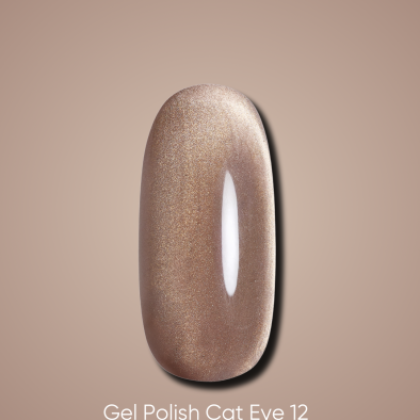 DARK GEL POLISH CAT EYE 12, 6 ml - 1 