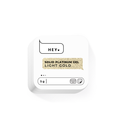 HEYLOVE. SOLID PLATINUM GEL, LIGHT GOLD, 5 g - 2 