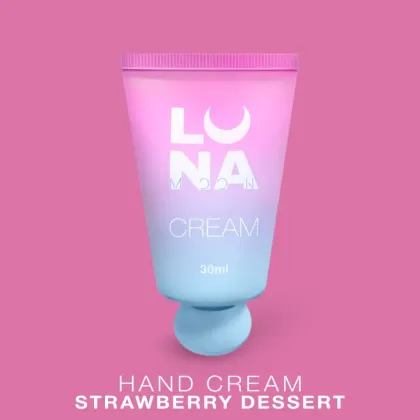 LUNA Увлажняющий крем для рук Hand Cream Strawberry Dessert, 30ml - 1 