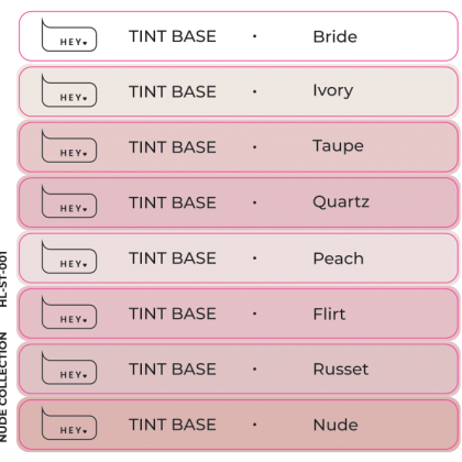 HEYLOVE Tips stikeri - TINT BASE, NUDE Collection - 1 