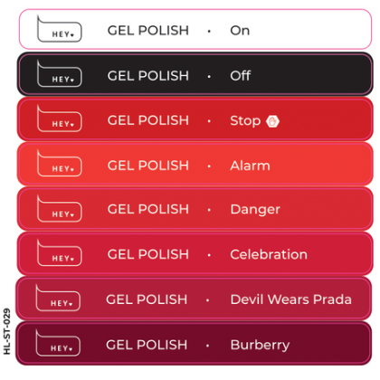 HEYLOVE Наклейки на типсы - Gel Polish (ON-BURBERRY) - 1 