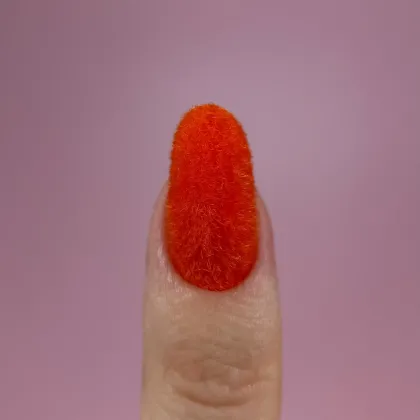 Kadife Tırnak Pudrası FLUFFY (ORANGE) - 1 