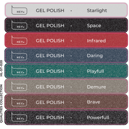 HEYLOVE Tips stikeri - Gel Polish, QUALITIES Collection - 1 