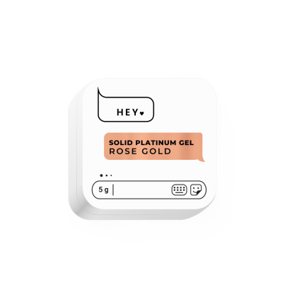 HEYLOVE. SOLID PLATINUM GEL, ROSE GOLD, 5 g - 3 