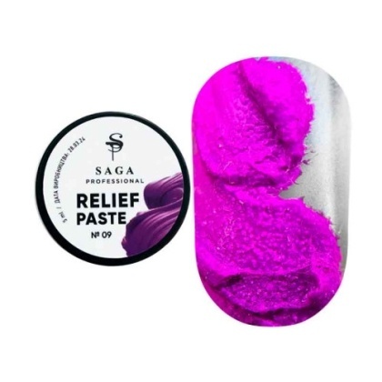 Паста для рельефного дизайна Saga Relief past 009 5 мл - 1 