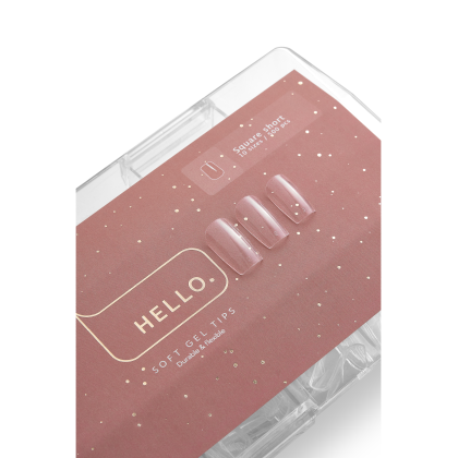 HEYLOVE Gel Tips SQUARE SHORT, 500 adet - 1 