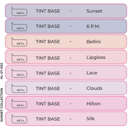 HEYLOVE Tips stikeri - TINT BASE, SUNSET Collection - 1 