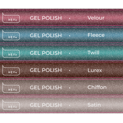 HEYLOVE Наклейки на типсы - Gel Polish, TEXTILE Collection - 1 